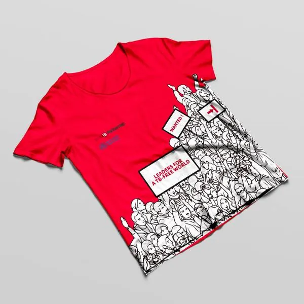 World TB Day, T-shirt rouge